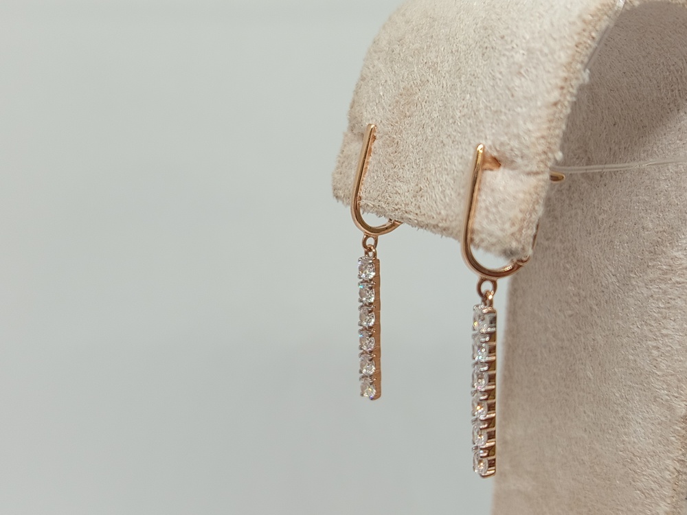 СЕРЬГИ С КАМНЯМИ (Au 585)