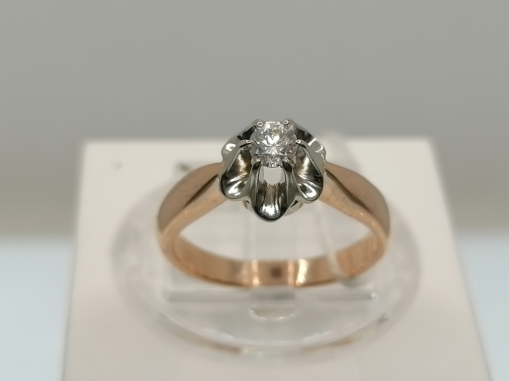 КОЛЬЦО БРИЛЛИАНТ Au 585