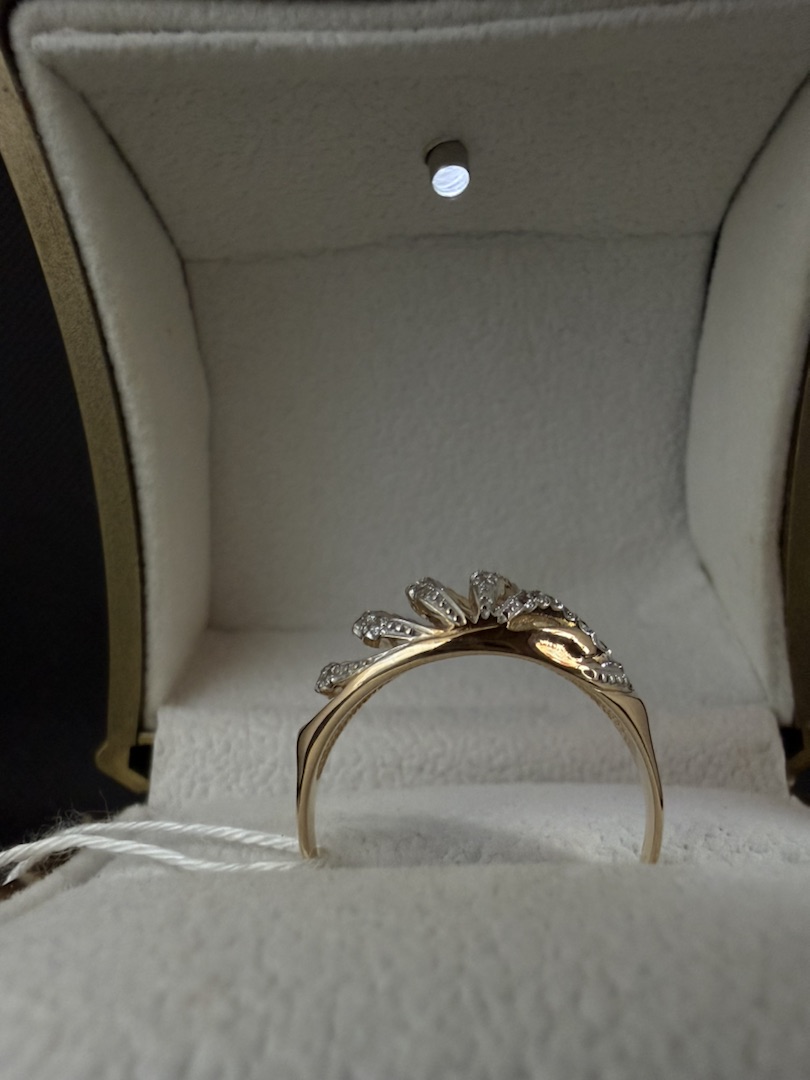 КОЛКМИ585 КОЛЬЦО С КАМНЯМИ (Au 585)