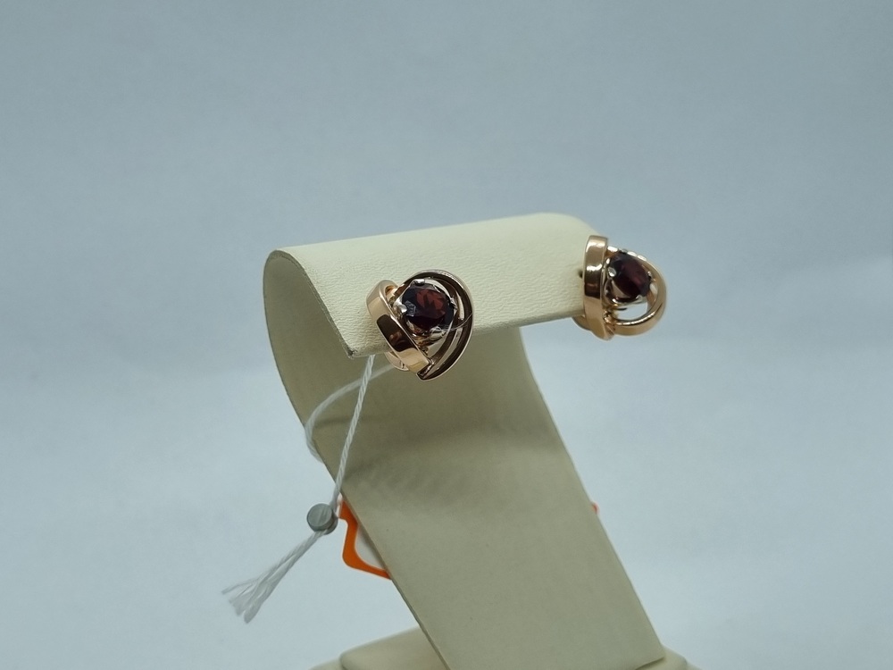 СЕРЬГИ С КАМНЕМ (Au 585)