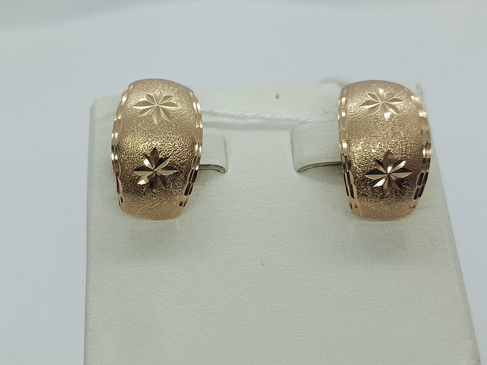 СЕРЬГИ БЕЗ КАМНЯ (Au 585)