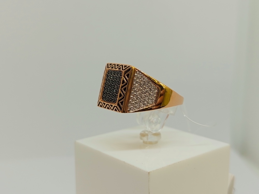 ПЕЧАТКА С КАМНЯМИ (Au 585)