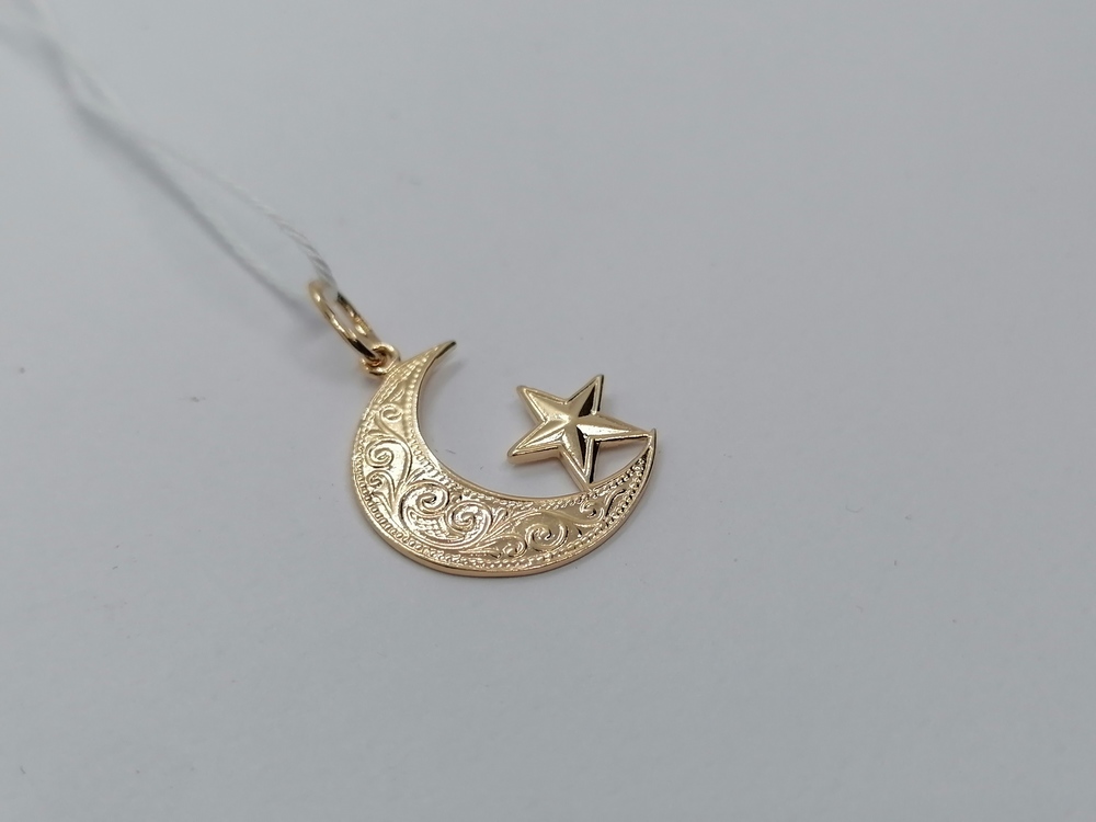 ПОДВЕСКА ПОЛУМЕСЯЦ БЕЗ КАМНЯ (Au 585)