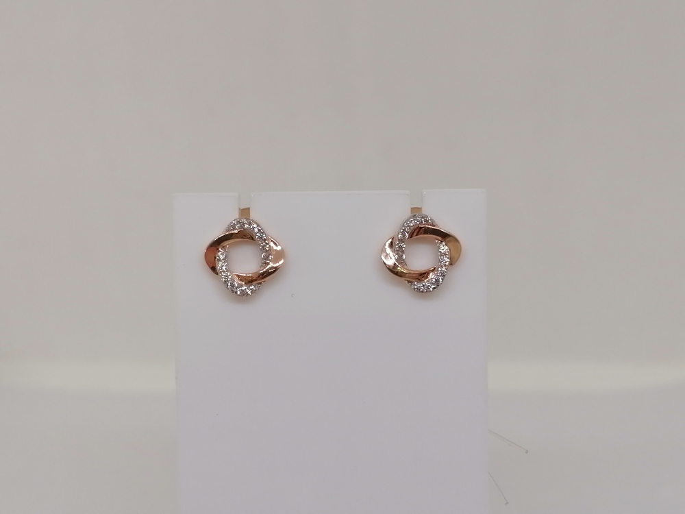 СЕРЬГИ ПУСЕТЫ с камнями (Au 585)