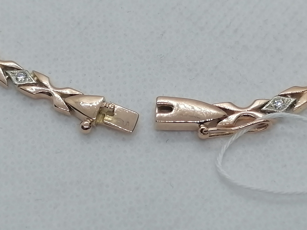 БРАСЛЕТ С КАМНЯМИ (Au 585)