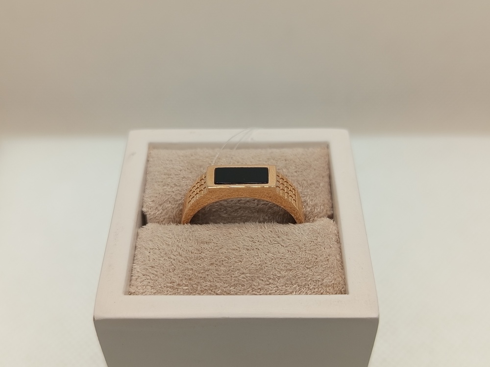 КОЛЬЦО ПЕЧАТКА с камнем (Au 585)