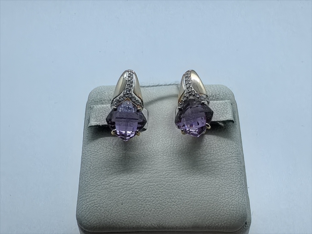 СКМИ585 СЕРЬГИ С КАМНЯМИ (Au 585)