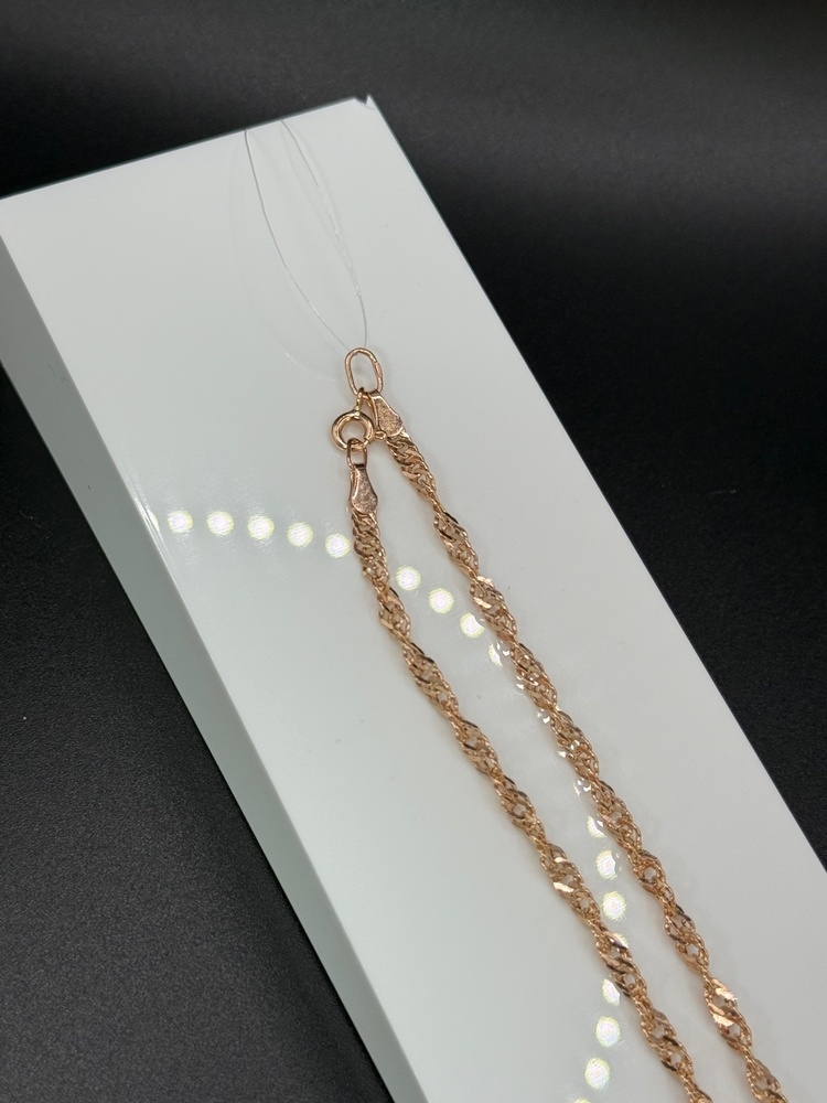 ЦЕПЬ ПУСТОТЕЛАЯ Сингапур (Au 585)