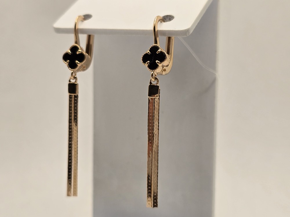 СЕРЬГИ С КАМНЕМ (Au 585)