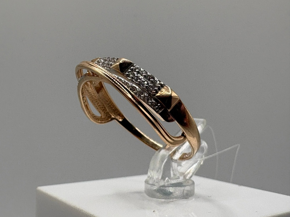 1105357 КОЛЬЦО С КАМНЯМИ (Au 585)