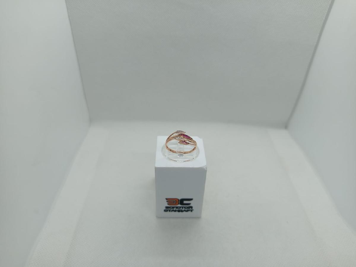 КОЛЬЦО С КАМНЯМИ (Au 585)