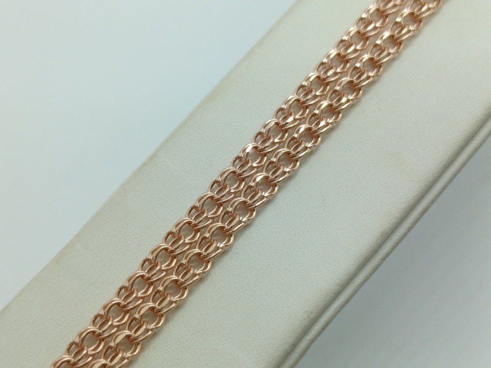 ЦЕПЬ ПУСТОТЕЛАЯ Бисмарк (Au 585)