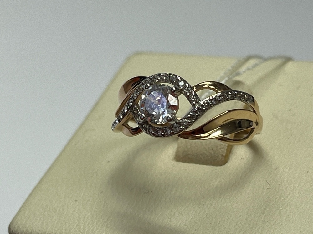 КОЛКМИ585 КОЛЬЦО С КАМНЯМИ (Au 585)
