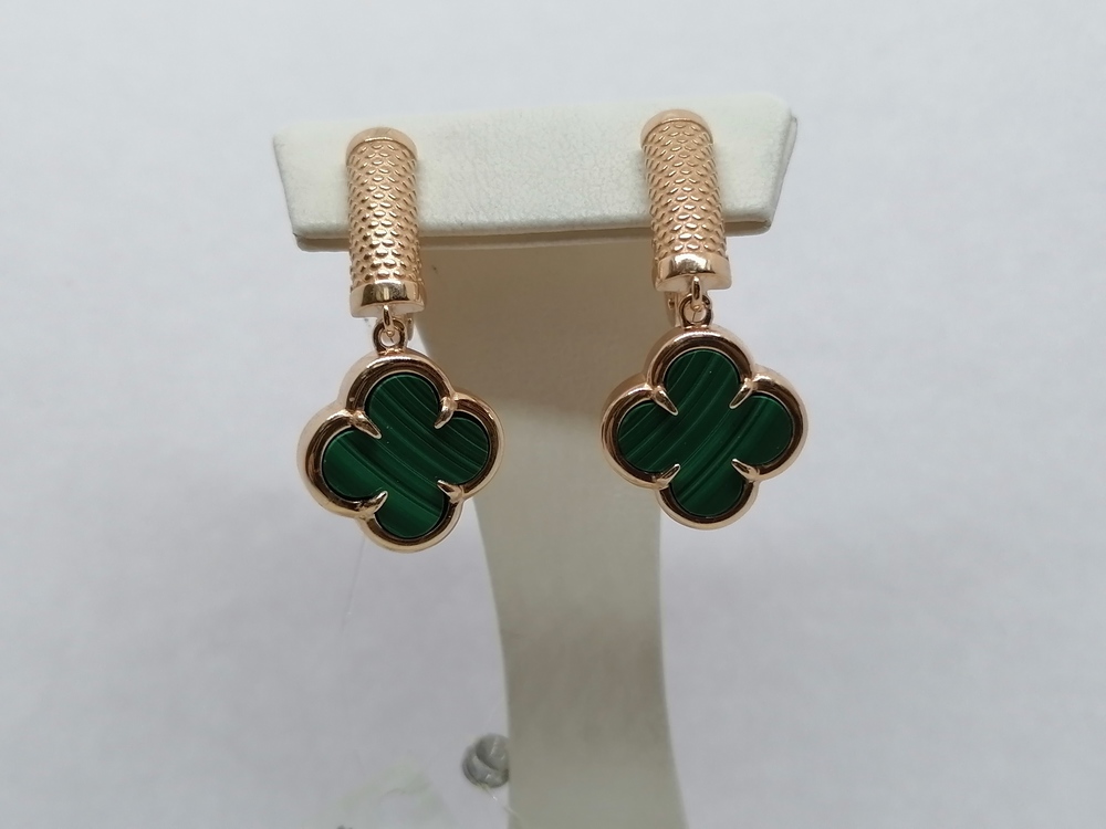 СЕРЬГИ С КАМНЕМ (Au 585)