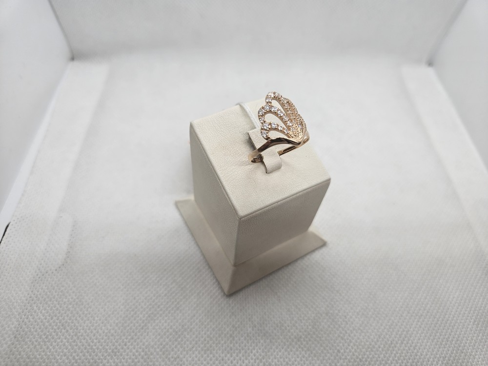 КОЛЬЦО С КАМНЯМИ (Au 585)