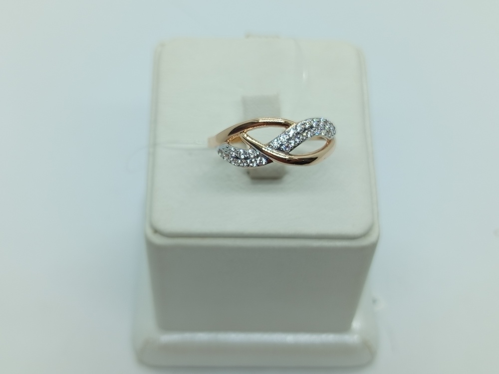 КОЛЬЦО С КАМНЯМИ (Au 585)