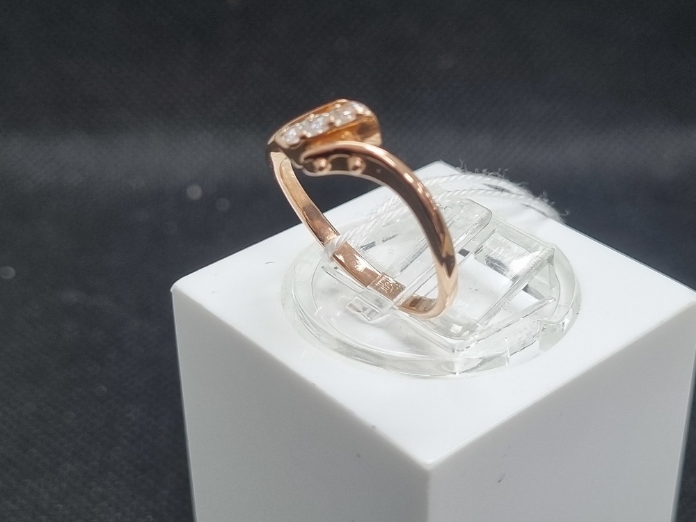 КОЛЬЦО С КАМНЯМИ (Au 585)