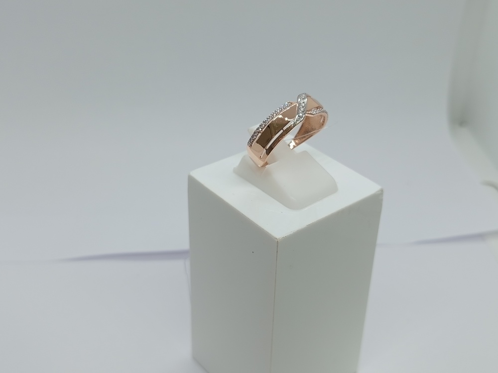 КОЛЬЦО С КАМНЯМИ (Au 585)