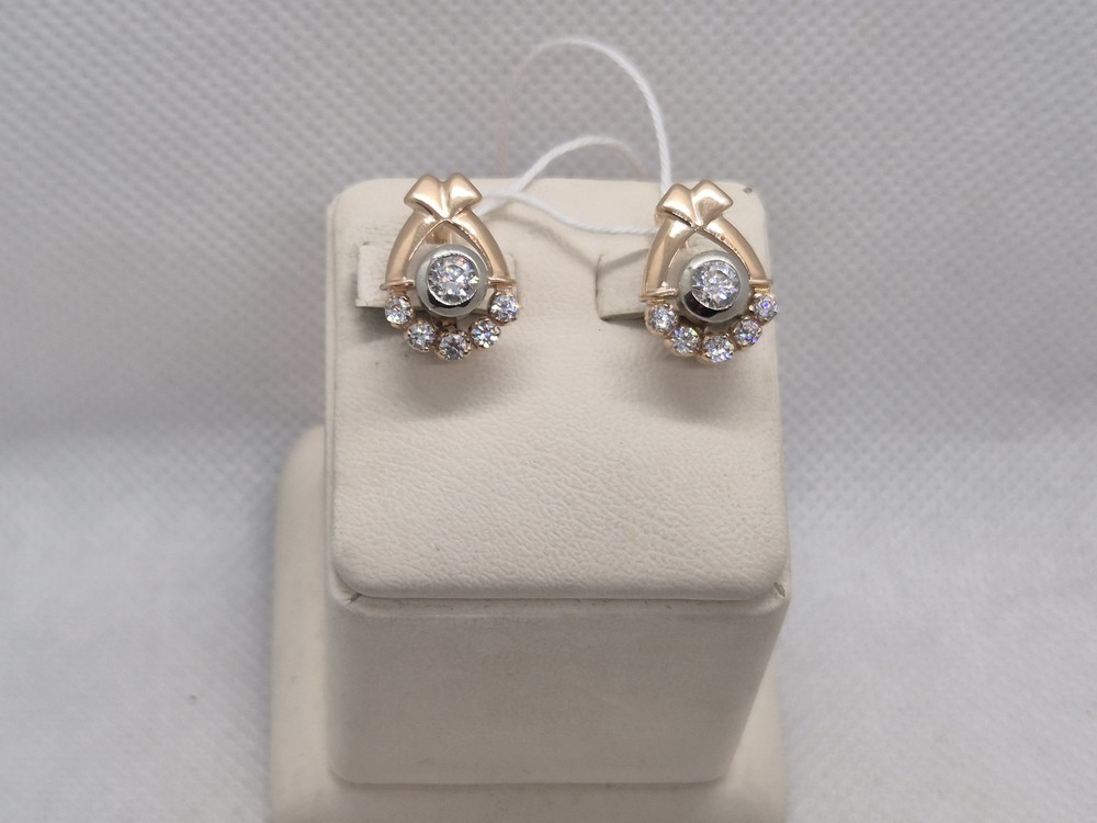 СЕРЬГИ С КАМНЯМИ (Au 585)