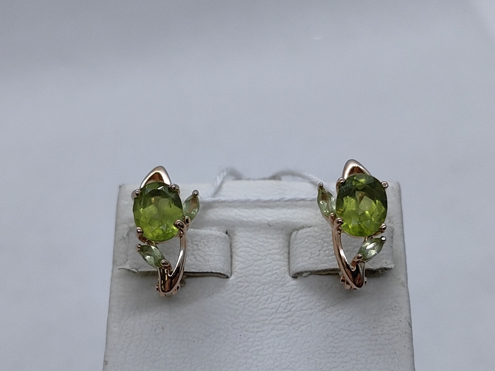 СЕРЬГИ С КАМНЯМИ (Au 585)