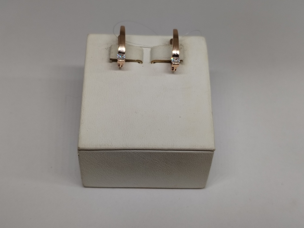 СЕРЬГИ С КАМНЕМ (Au 585)