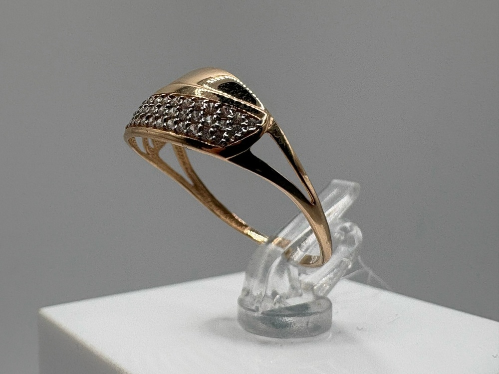 КОЛЬЦО С КАМНЯМИ (Au 585)