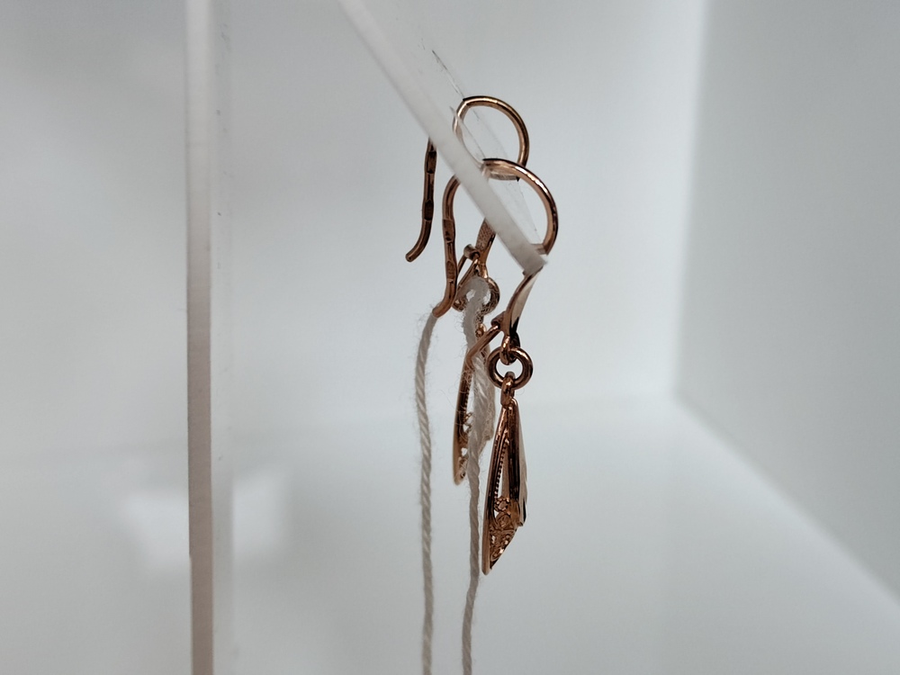 СБКМ585 СЕРЬГИ БЕЗ КАМНЯ (Au 585)