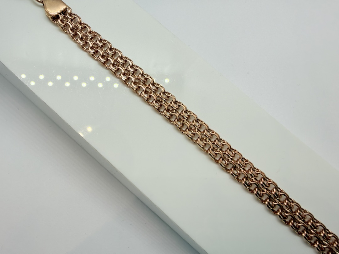 БРАСЛЕТ ПОЛНОВЕСНЫЙ Бисмарк (Au 585)