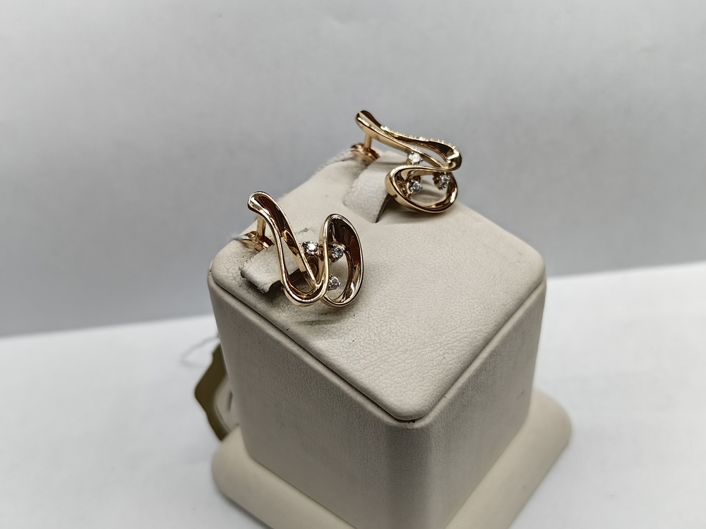 СЕРЬГИ С КАМНЯМИ (Au 585)