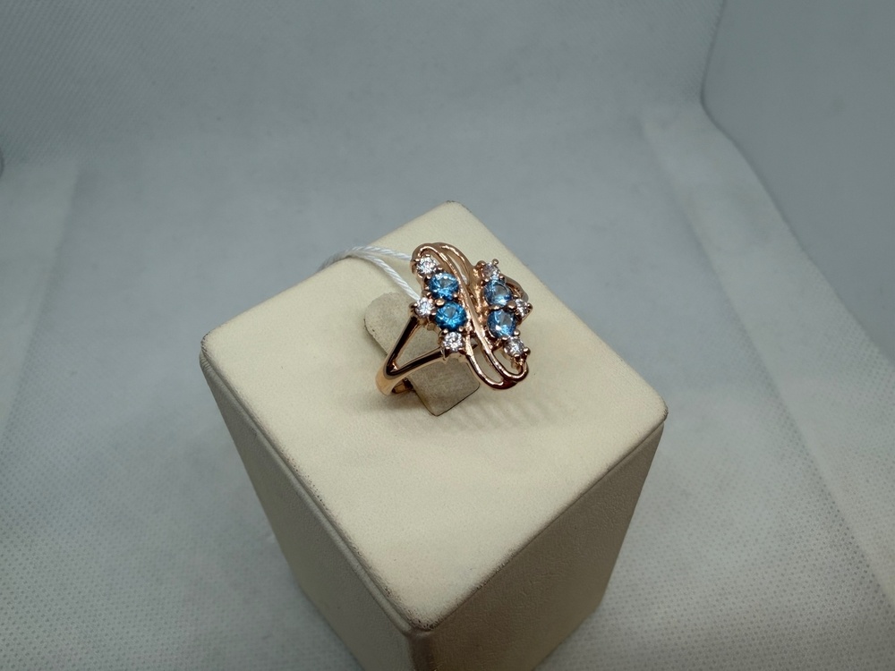 КОЛКМИ585 КОЛЬЦО С КАМНЯМИ (Au 585)