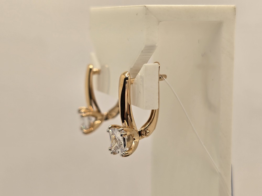 СЕРЬГИ С КАМНЕМ (Au 585)