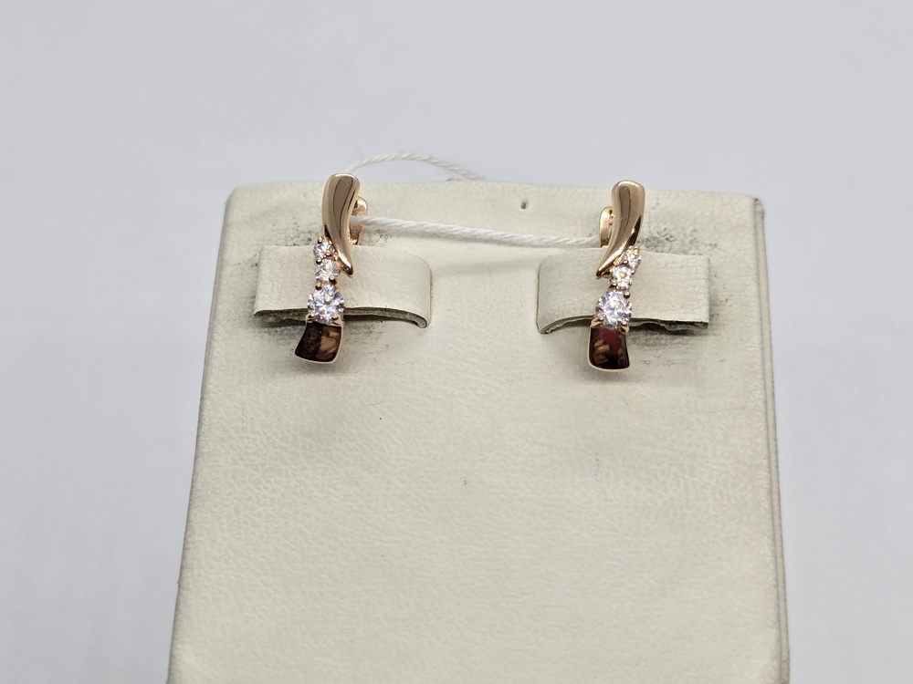 СЕРЬГИ С КАМНЯМИ (Au 585)