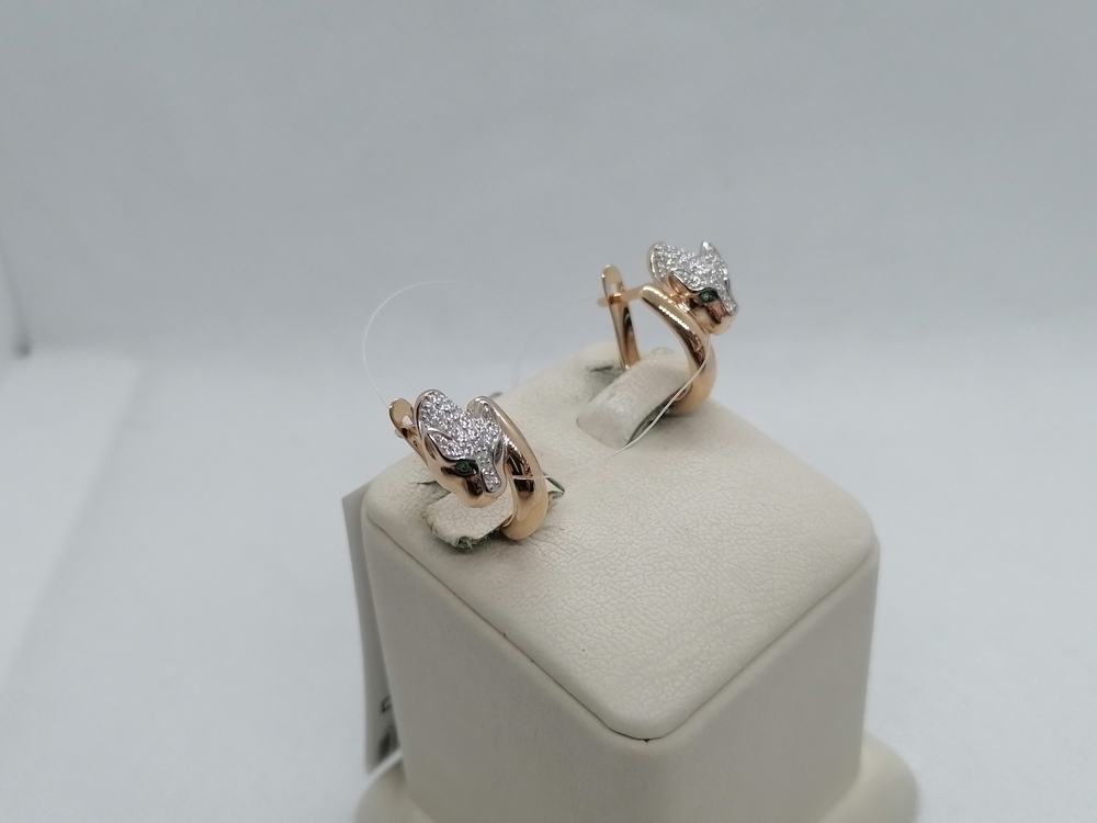 СЕРЬГИ С КАМНЯМИ (Au 585)