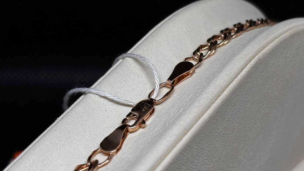 ЦЕПЬ ПОЛНОВЕСНАЯ Ромб двойной (Au 585)