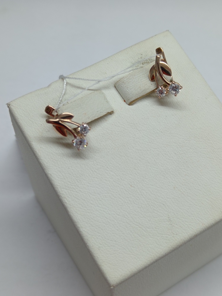 СКМИ585 СЕРЬГИ С КАМНЯМИ (Au 585)