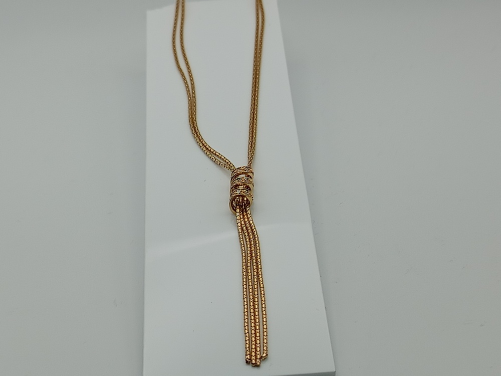 КОЛЬЕ С КАМНЯМИ Au 585