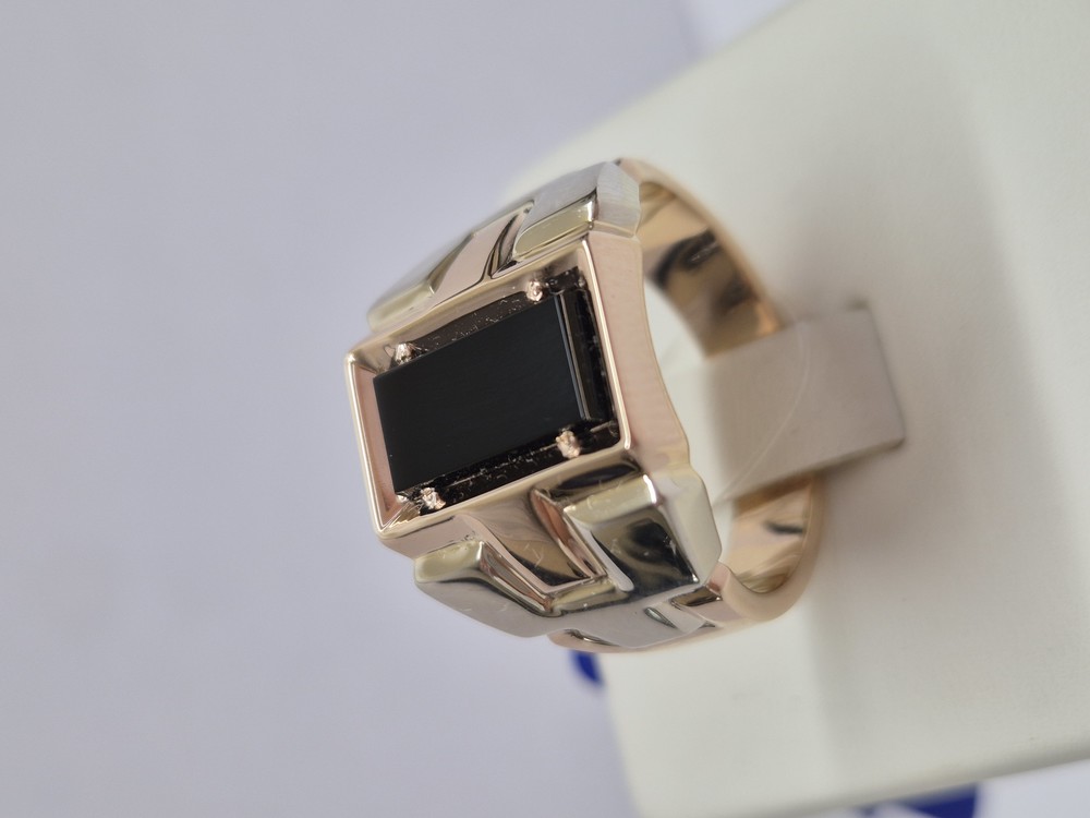 КОЛЬЦО ПЕЧАТКА с камнем (Au 585)