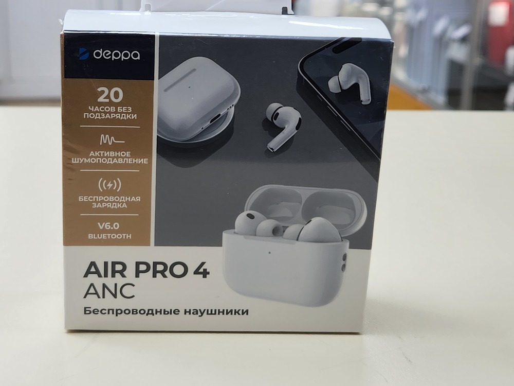Наушники беспроводные Deppa 44231 Air Pro 4 ANC