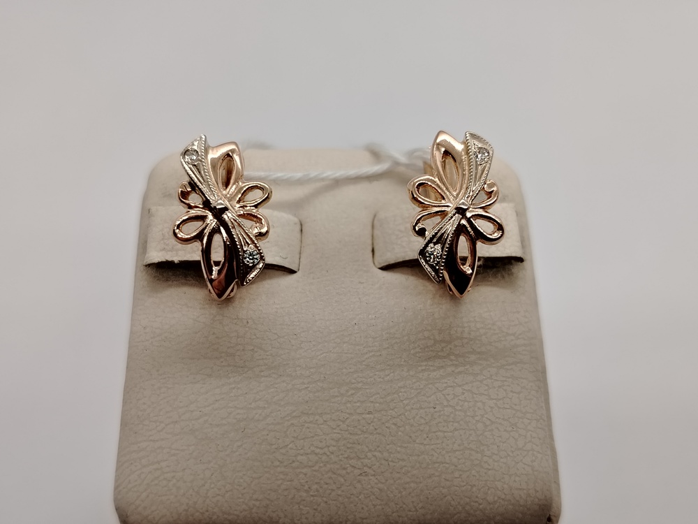 СЕРЬГИ С КАМНЯМИ (Au 585)