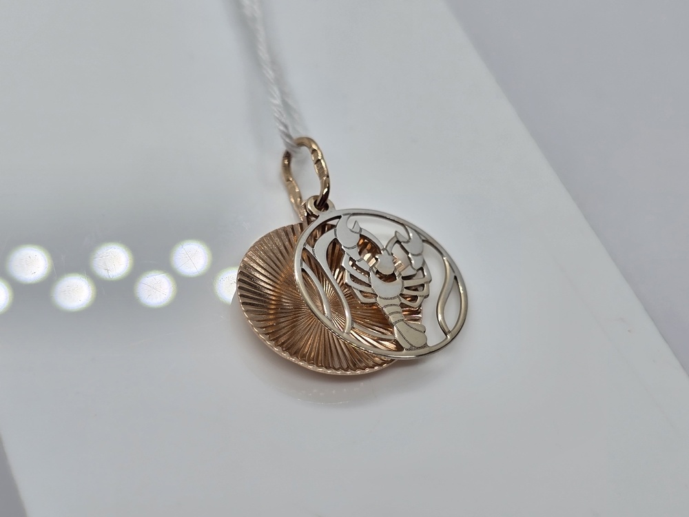 ПОДВЕСКА ЗНАК ЗОДИАКА РАК Au 585