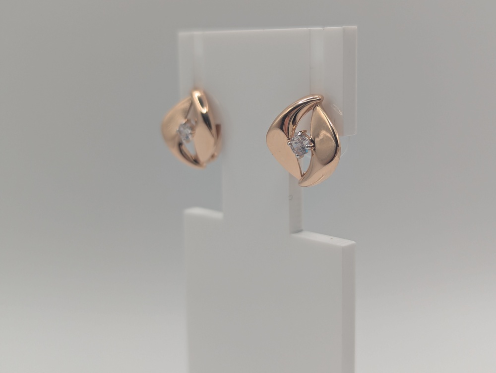 СЕРЬГИ С КАМНЕМ (Au 585)