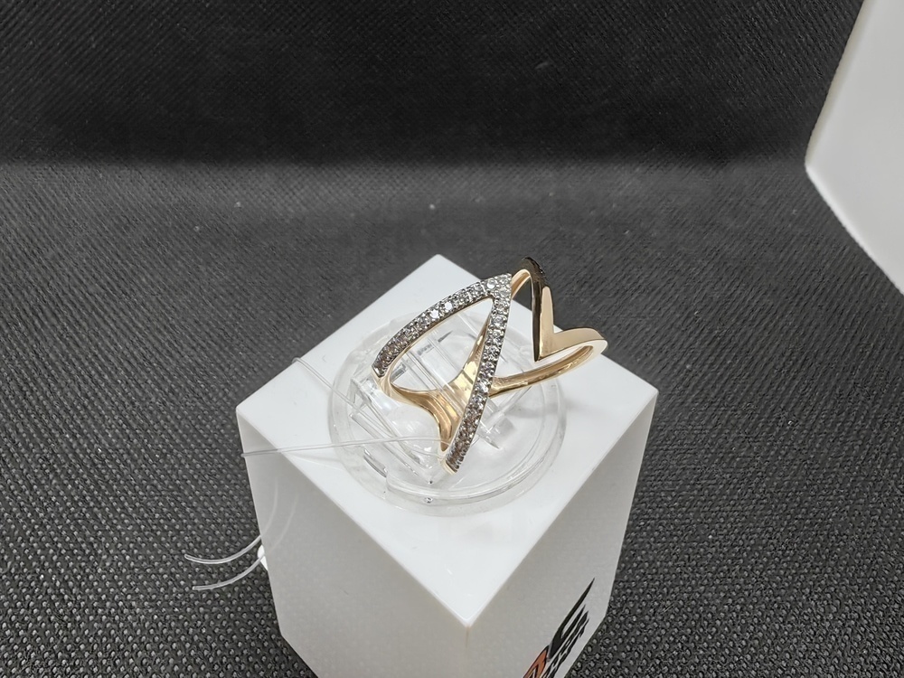 КОЛЬЦО С КАМНЯМИ (Au 585)