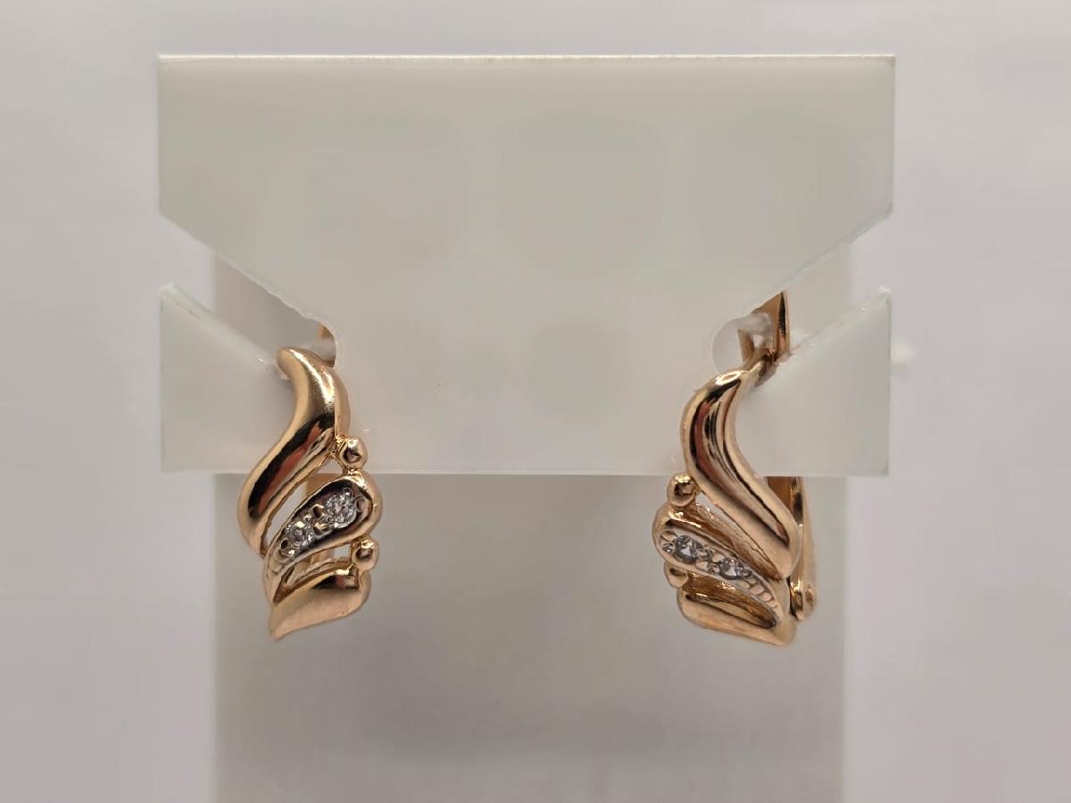 СЕРЬГИ С КАМНЯМИ (Au 585)