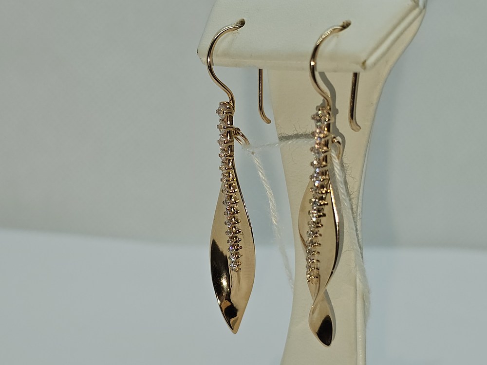 СЕРЬГИ С КАМНЯМИ (Au 585)