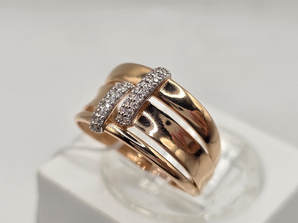 КОЛКМИ585 КОЛЬЦО С КАМНЯМИ (Au 585)