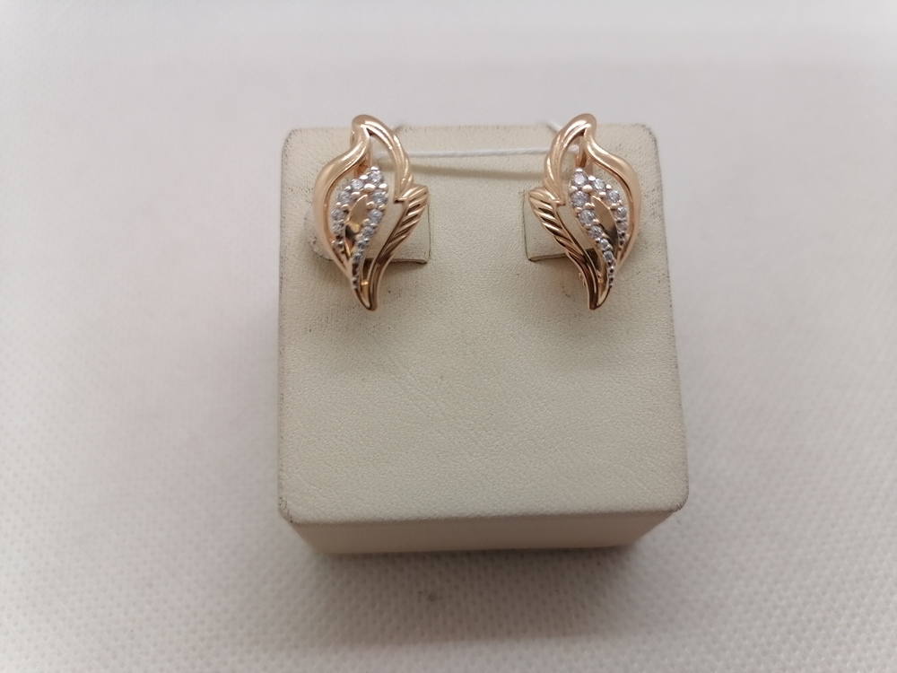 СЕРЬГИ С КАМНЯМИ (Au 585)