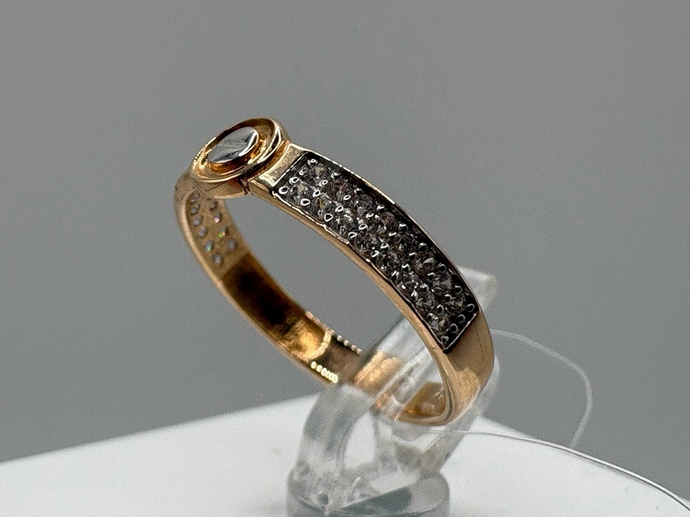 КОЛЬЦО С КАМНЯМИ (Au 585)