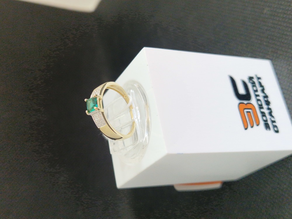 КОЛКМИ585 КОЛЬЦО С КАМНЯМИ (Au 585)