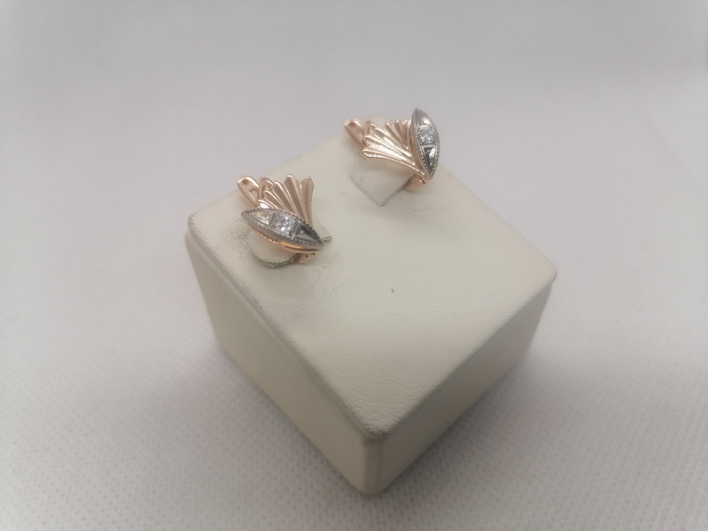 СЕРЬГИ С КАМНЕМ (Au 585)