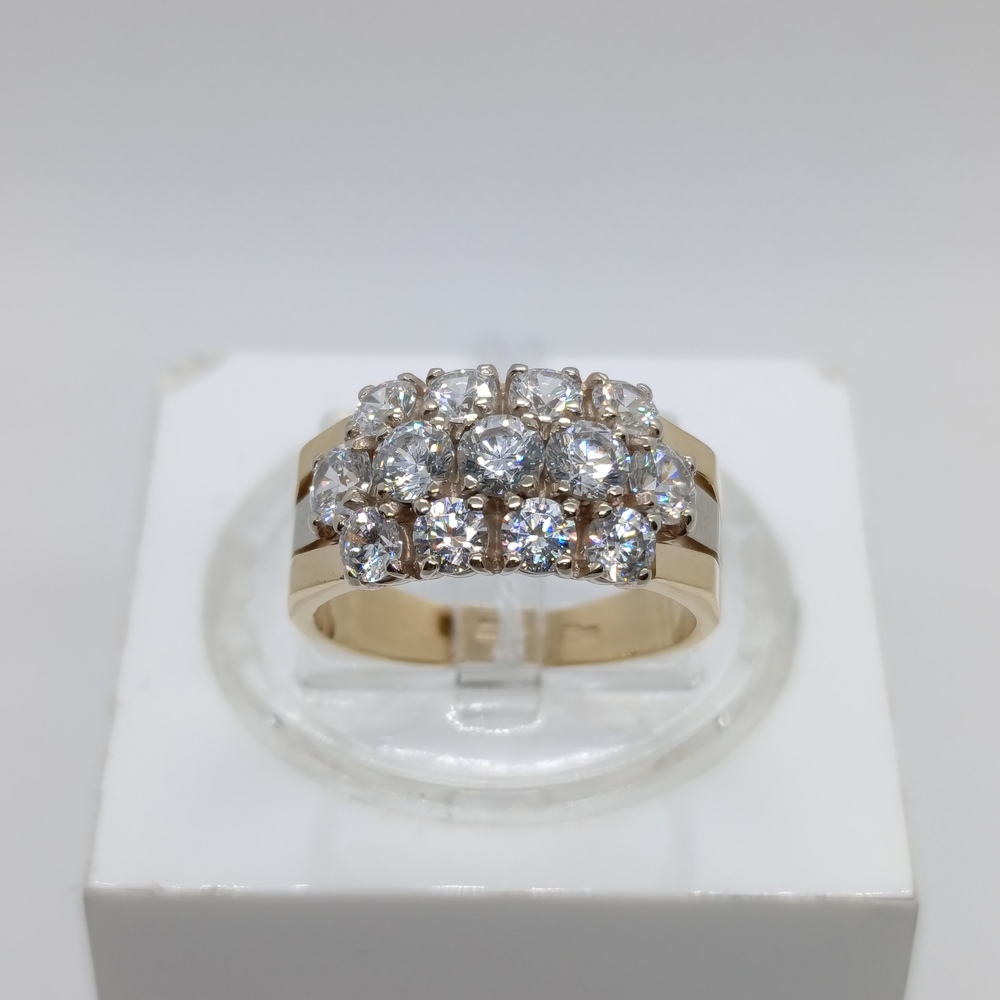 КОЛКМИ585 КОЛЬЦО С КАМНЯМИ (Au 585)